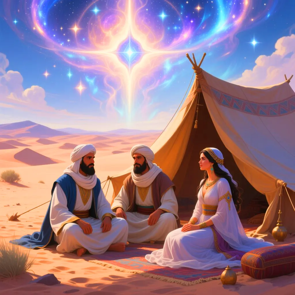 Almansor in desert tent