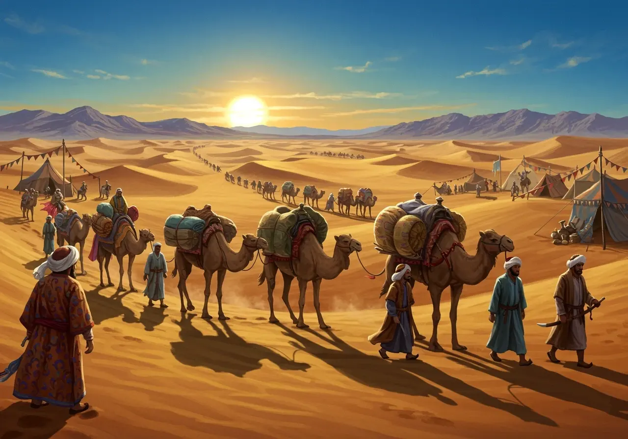 Khom Desert Camel Caravan